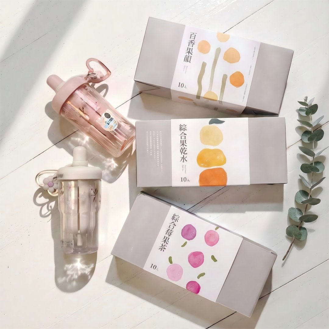 Fruitea 生活提案组优惠 3 盒 +2 支果韵杯附提袋 优惠价 1380 - 茶 - 新鲜食材 多色