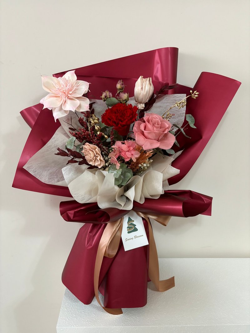 sueing_blossom  永生康乃馨母亲节大型花束 - 干燥花/捧花 - 植物．花 