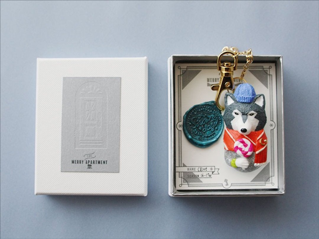 Clive bag charm / brooch 2way [gray] - 胸针 - 塑料 灰色