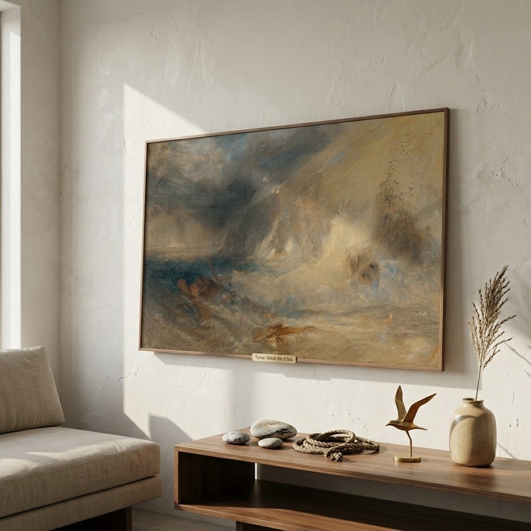 【艺术挂画】透纳 William Turner | 兰兹角的长船礁灯塔 - 海报/装饰画/版画 - 纸 
