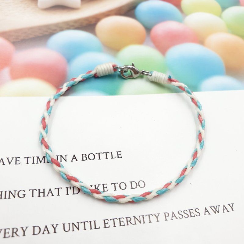 Z-10泰国蚕丝蜡线(四股编织) @颜色可自行搭配 冲浪脚绳 幸运手环 - 手链/手环 - 防水材质 