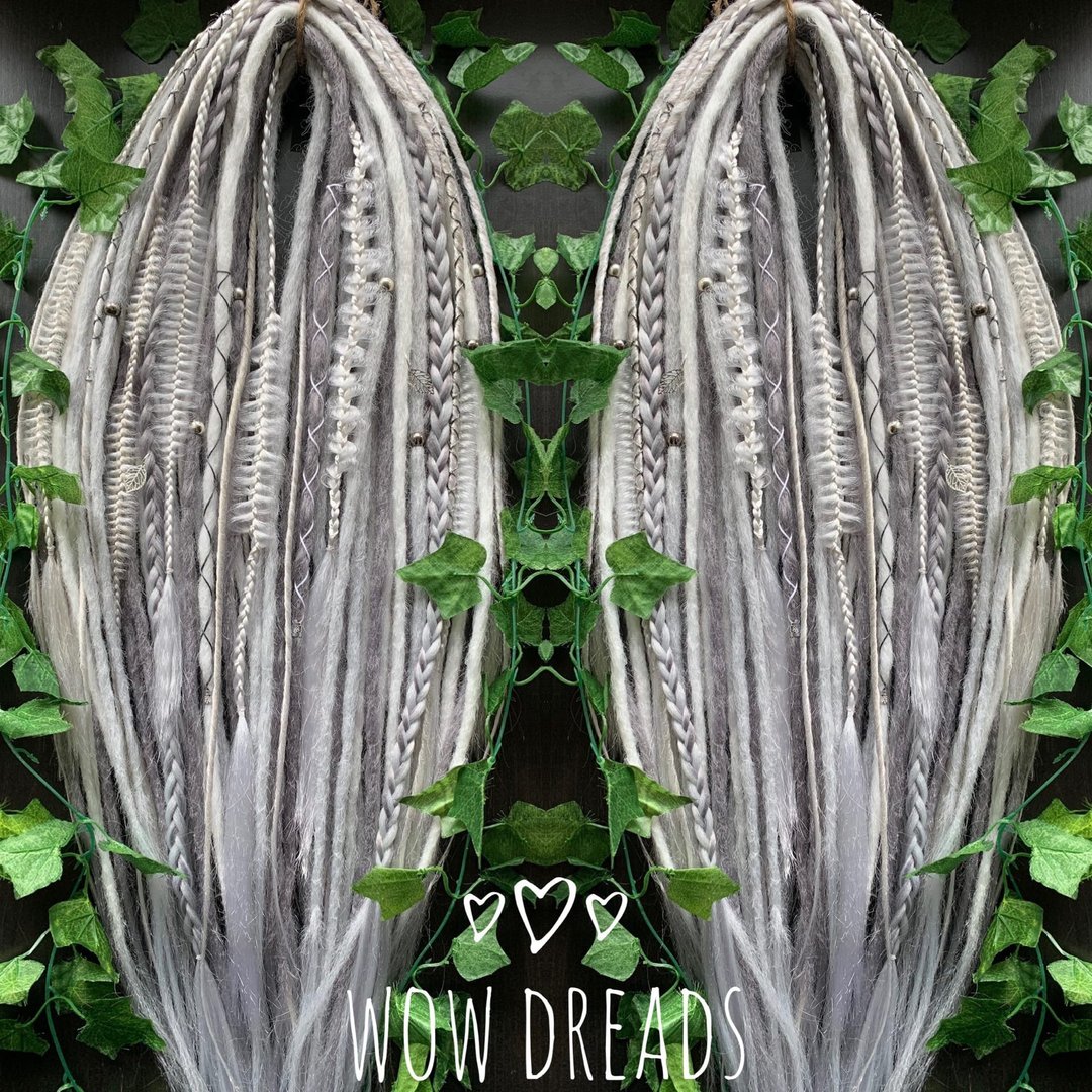 Set  Dreads Ombre Synthetic - 发饰 - 其他人造纤维 灰色