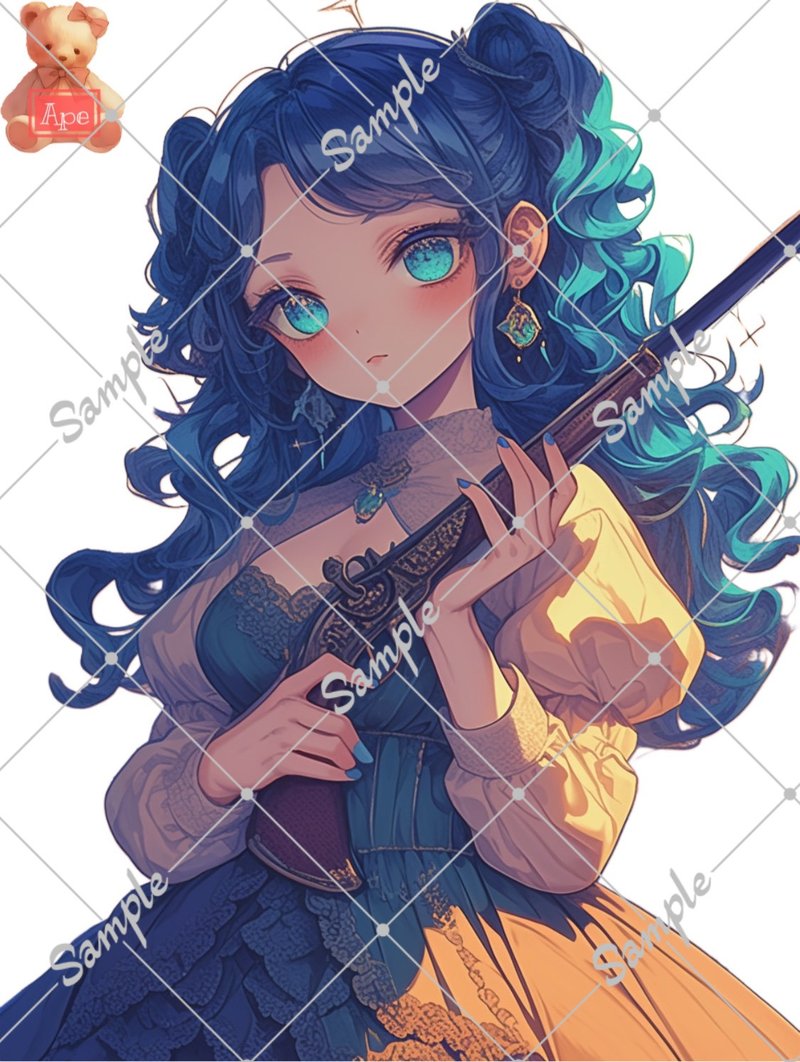 原创人物贴纸 装饰贴纸 一组5张 - 贴纸 - 纸 