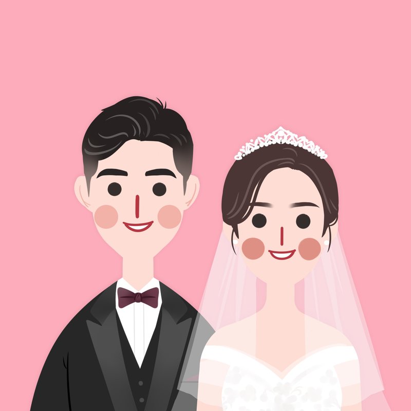 定制化礼物 【HG排排风】定制化 人像 宠物 似颜绘 头像 婚纱礼服 - 订制画像 - 其他材质 