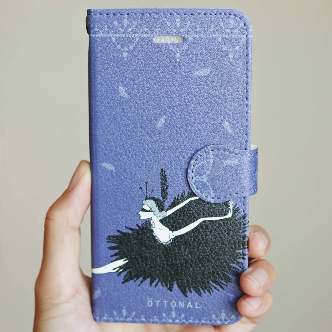 Black Swan Book Type iPhone Case - 其他 - 其他材质 黑色