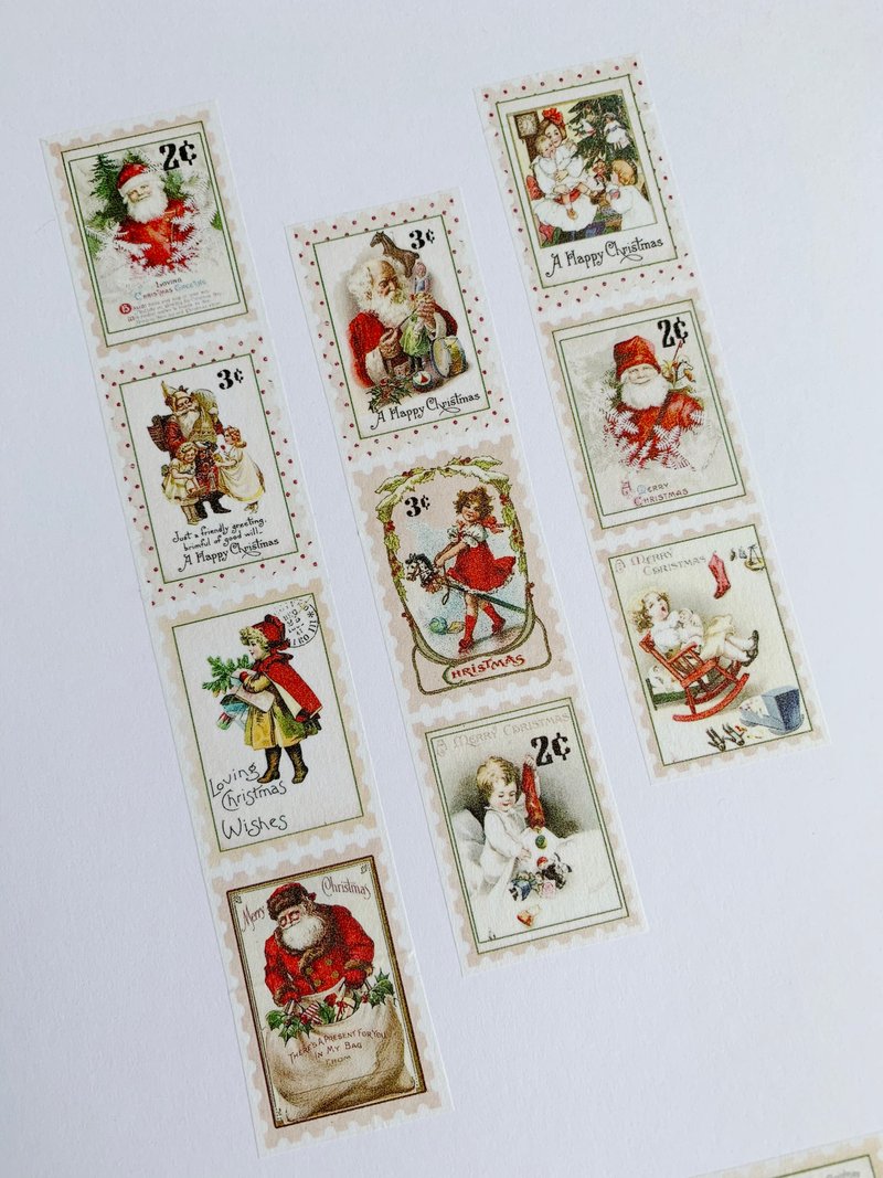 Christmas Stamps I 圣诞 邮票纸胶带 - 纸胶带 - 纸 