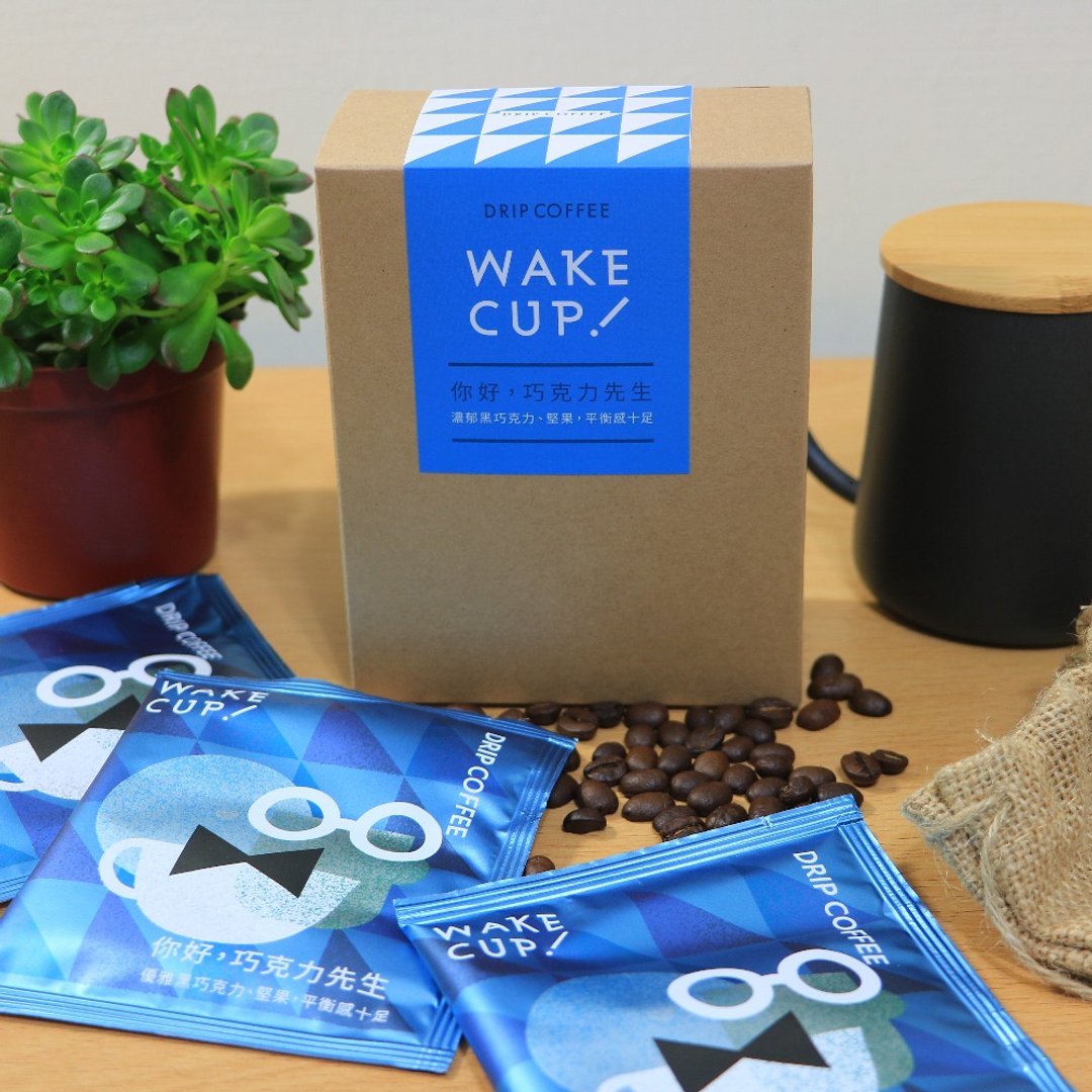 Wake Cup! 创意派对 (6入) - 你好巧克力先生-即期品 - 咖啡 - 其他材质 蓝色