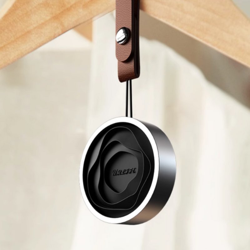 幽兰听雪车用香氛礼盒(吊饰款) - 香薰/精油/线香 - 其他金属 黑色