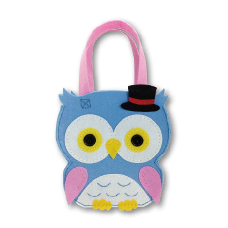Fairy Land【材料包】猫头鹰手提袋-蓝 - 其他 - 其他材质 