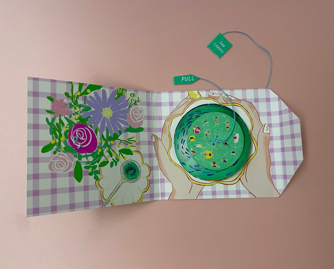 艺术家书 /A Cup of Sea一杯海/ 手工立体Zine/ 疗愈系创意艺术 - 刊物/书籍 - 纸 