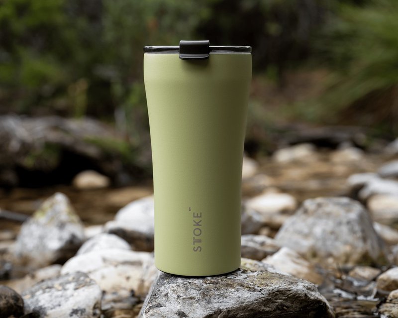 STTOKE 希瑟绿色 16 盎司杯子可重复使用防碎陶瓷杯 - 其他杯子 - 陶 绿色