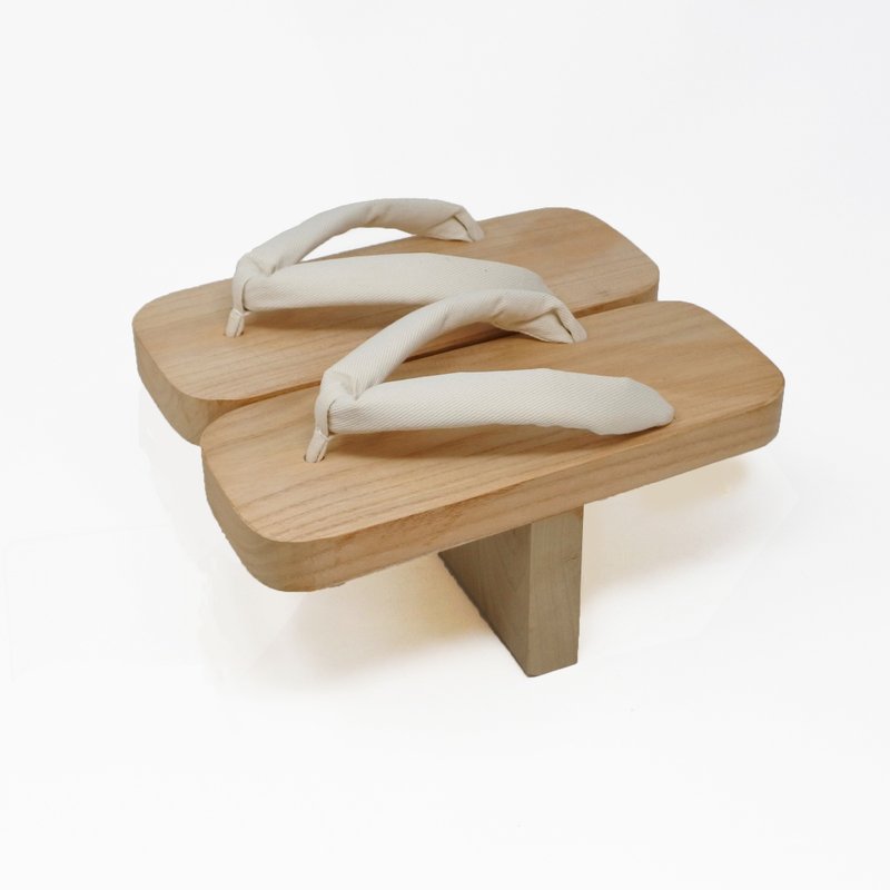 One tooth clogs Ogura thong - 其他 - 木头 白色