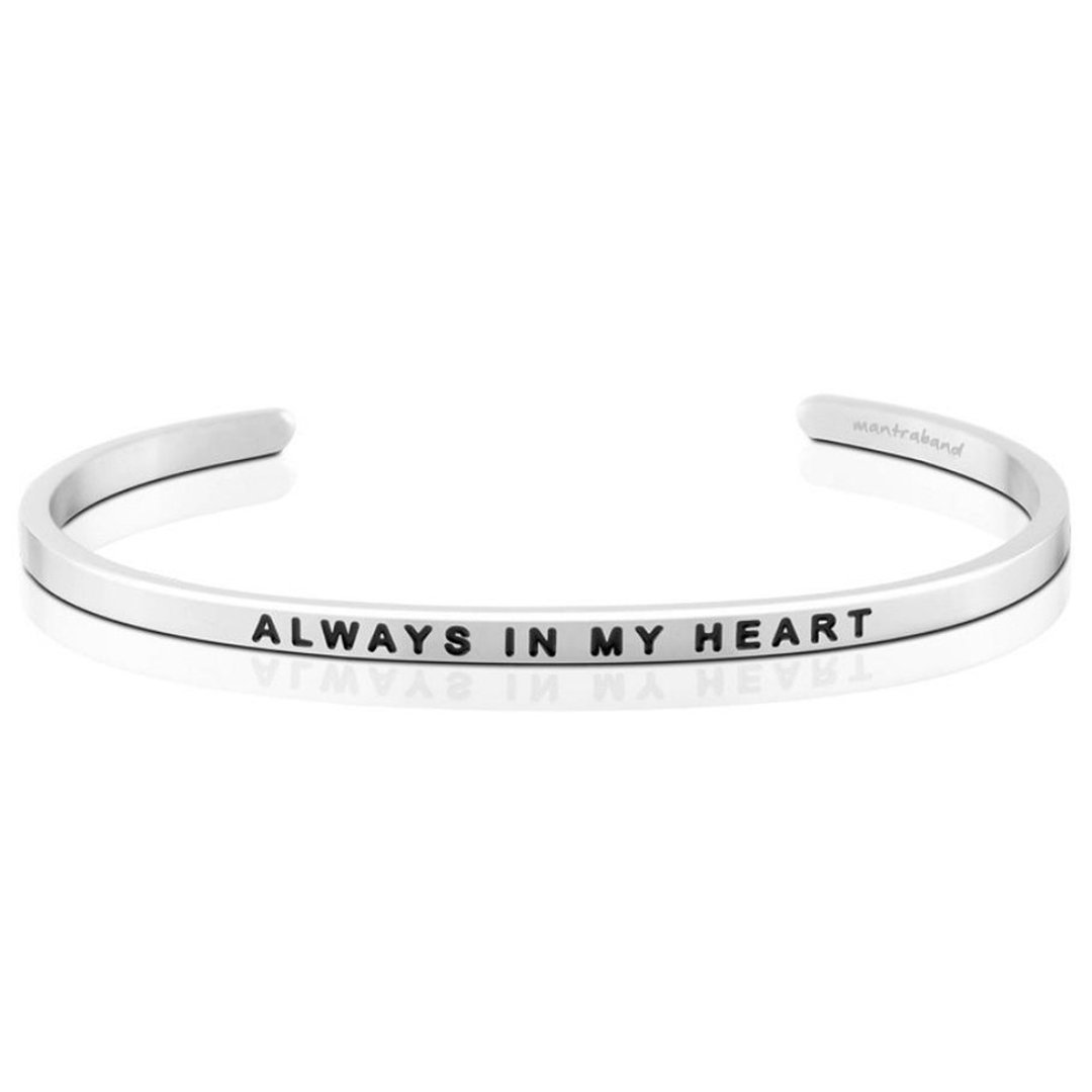 Mantraband悄悄话许愿手环- Always in my heart - 手链/手环 - 其他金属 多色