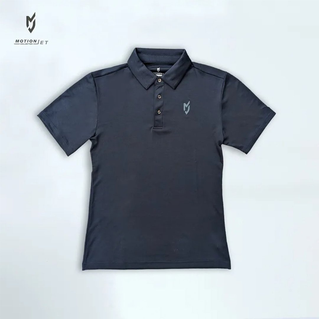 MJC017-木醣醇中性版机能POLO衫 (石墨黑) XS-3XL - 男装运动衣 - 其他材质 黑色