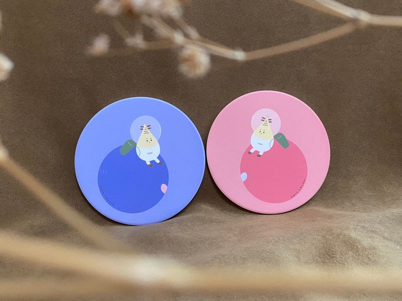 收藏你的色彩－POCO情人节限定陶瓷吸水杯垫(2入一组) - 其他 - 陶 白色