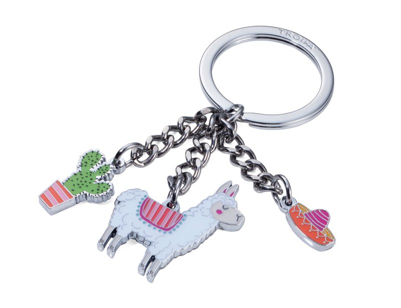 【定制化礼物】【定制化雷射刻印】羊驼钥匙圈 - 钥匙链/钥匙包 - 其他金属 多色