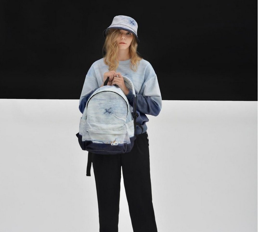 YIZISTORE 后背包 风景双肩包 -飞机 - 后背包/双肩包 - 其他材质 银色
