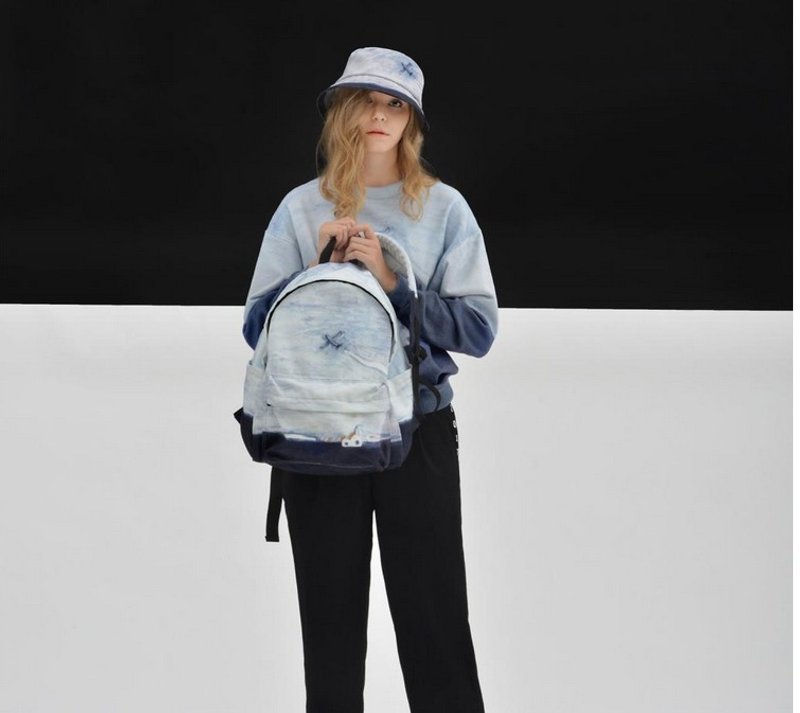 YIZISTORE 后背包 风景双肩包 -飞机 - 后背包/双肩包 - 其他材质 银色