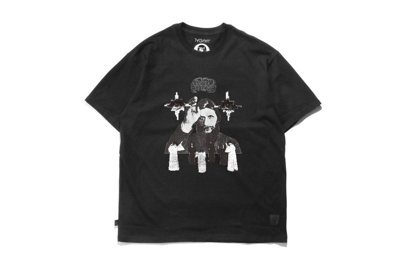 VANDAL 魔僧 淫逸放荡之人 短T - 男装上衣/T 恤 - 棉．麻 黑色