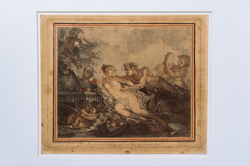 调情中的森林之神与水仙宁芙 - 克雷斯莫 & 迪玛托 -版画挂画 - 海报/装饰画/版画 - 纸 