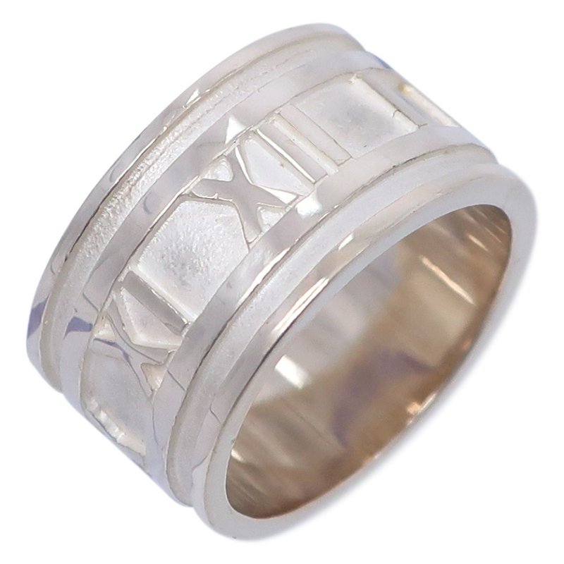 【日本直送】蒂芙尼 TIFFANY&Co. Atlas Wide 10号 戒指 银 925 约 7.6g 女性用【二手】 - 戒指 - 银 银色