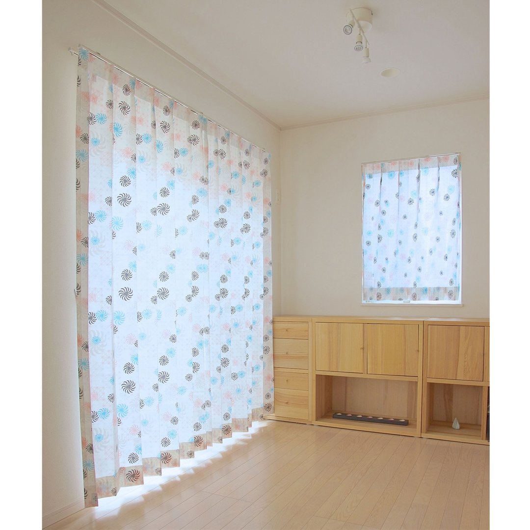 【Custom made】Curtains : Kazaguruma (Pink) - 其他 - 棉．麻 粉红色