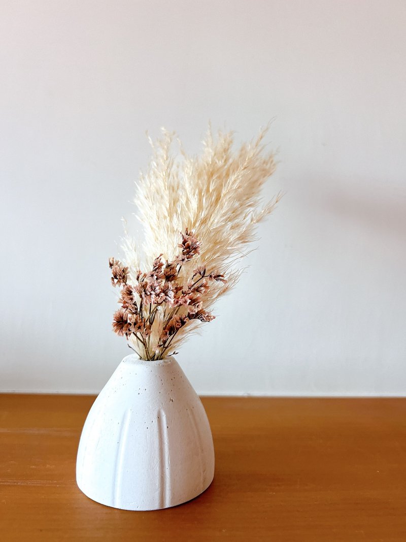 线是美好的延伸-简约风水泥花瓶-居家布置 - 花瓶/陶器 - 水泥 