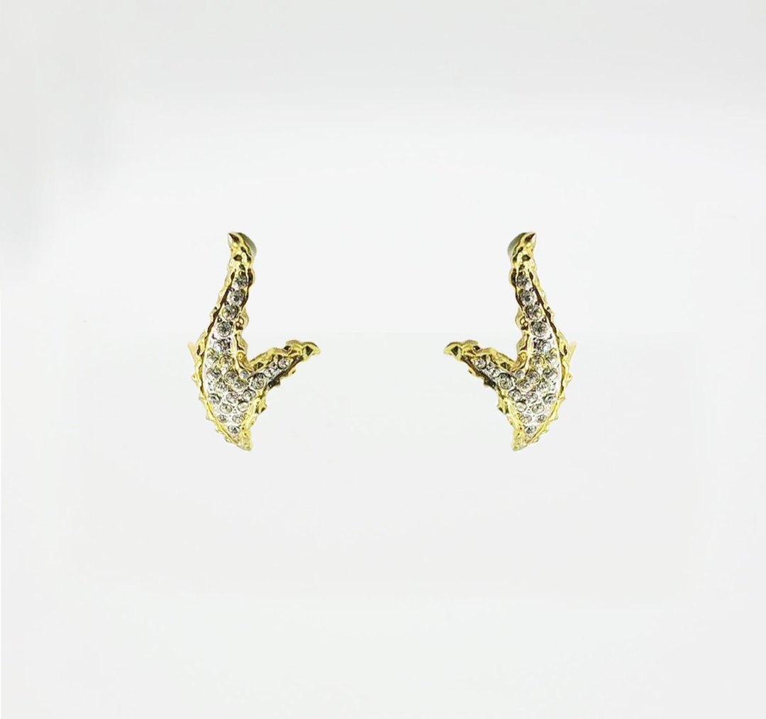 Alynd Gold Earrings - 耳环/耳夹 - 贵金属 金色