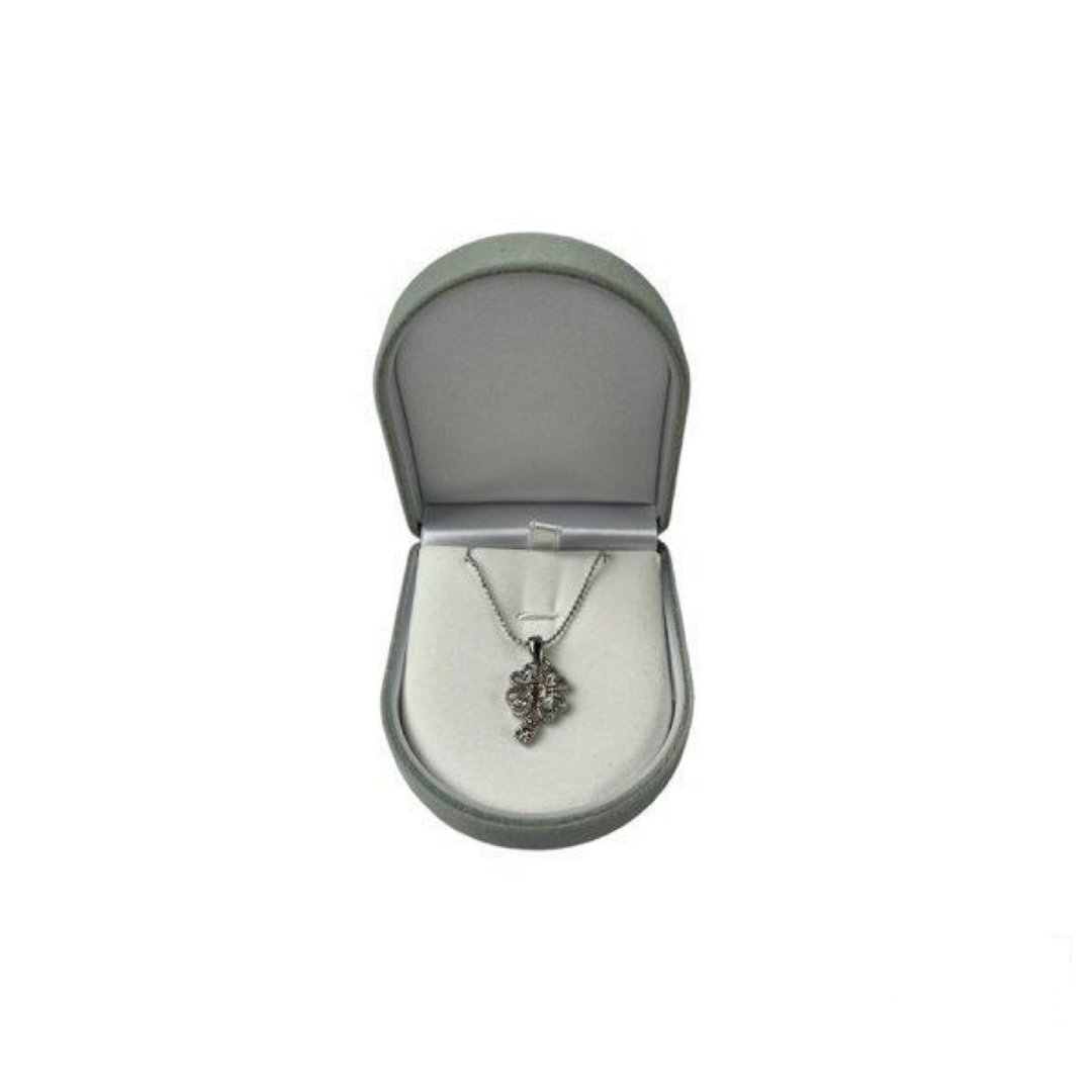 Flocky Case Necklace Pendant U Shape - 收纳用品 - 棉 灰色