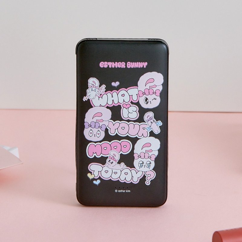 艾丝乐小兔心情问候双线快充10000mAh行动电源 - 充电宝/传输线 - 塑料 透明