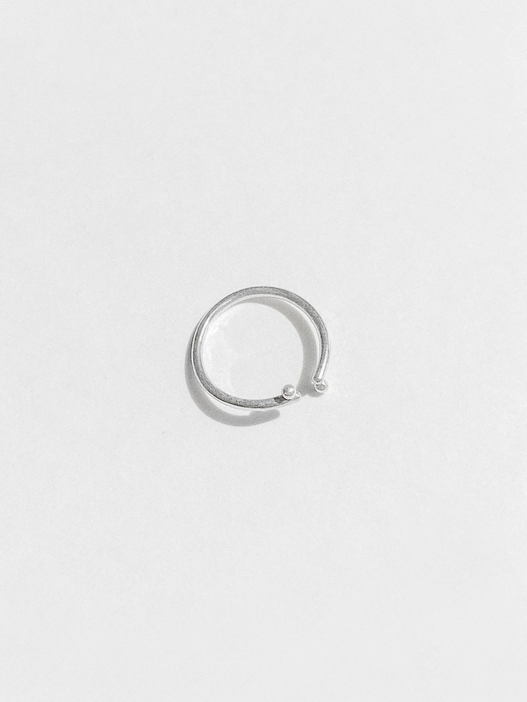 Double Bubble Ring 双泡泡细戒 - 戒指 - 纯银 银色