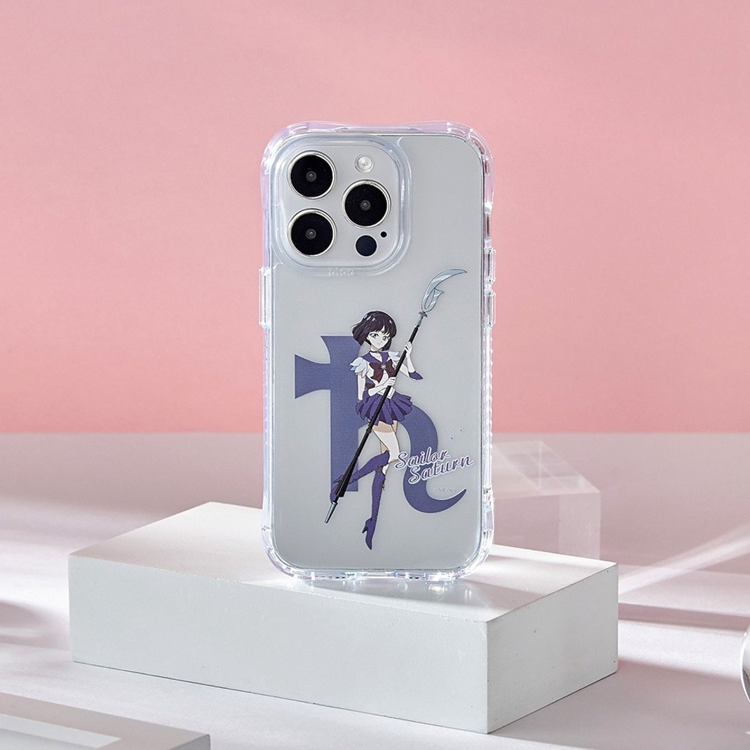 【送吊饰】美少女战士Crystal水手土星冰川抗黄防摔iPhone手机壳 - 手机壳/手机套 - 塑料 透明