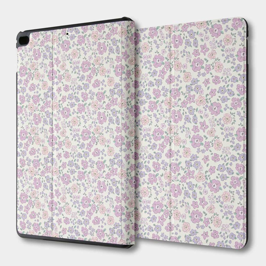 【出清优惠】小碎花 iPad mini 翻盖式保护套 平板皮套 083 - 平板/电脑保护壳 - 人造皮革 粉红色