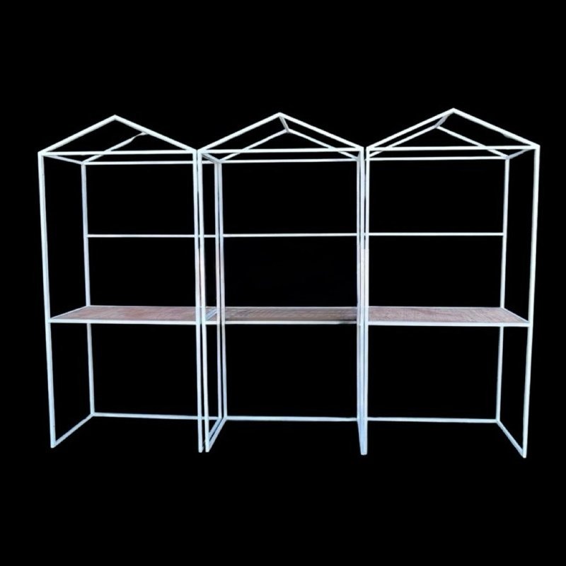 工业风造型铁架.房屋造型.置物架.物品展览架.展场架.看板架.海报 - 摆饰 - 其他金属 黑色
