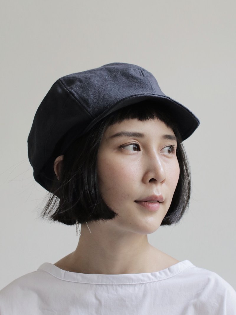 OMAKE Omabow Mushroom Cap 水洗深灰 - 帽子 - 棉．麻 灰色