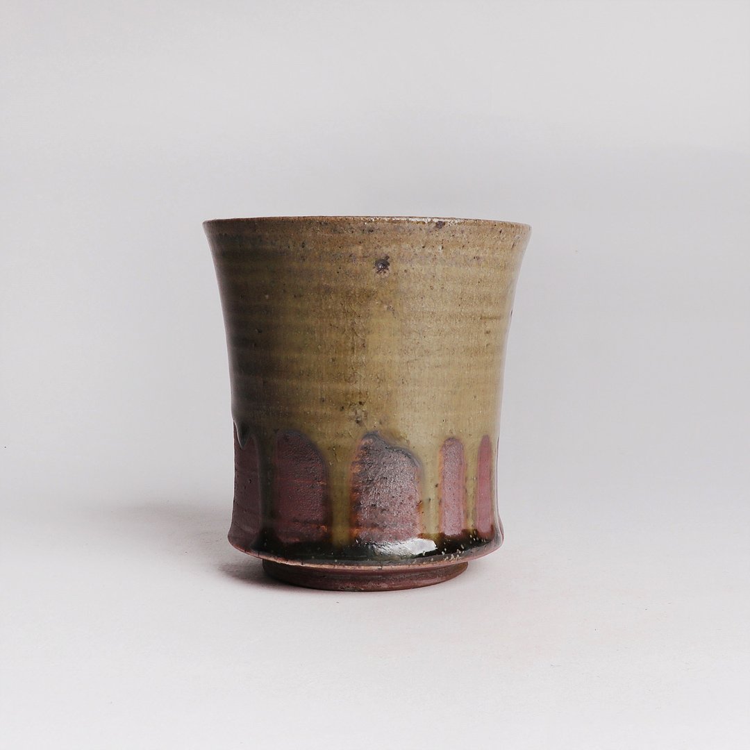 明芽窑 l 柴烧灰釉铁斑纹茶杯汤吞 - 茶具/茶杯 - 陶 多色