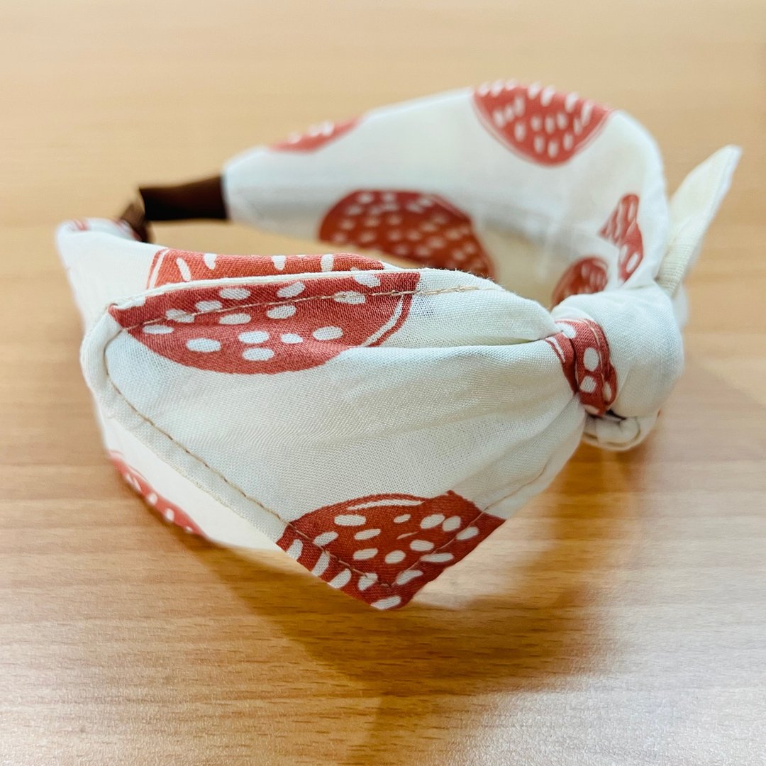 MOYA 宽版手工发箍 大波圈 红 - 发饰 - 棉 蓝色