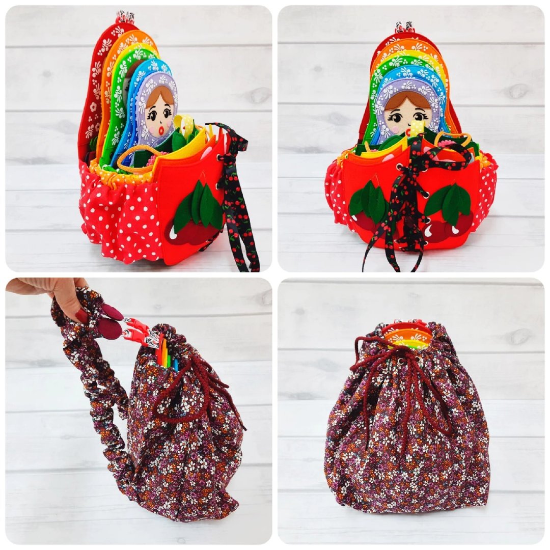 Matryoshka Doll (nesting doll) Russia,套娃,俄羅斯套娃,Montessori baby toys - 玩具/玩偶 - 环保材料 多色