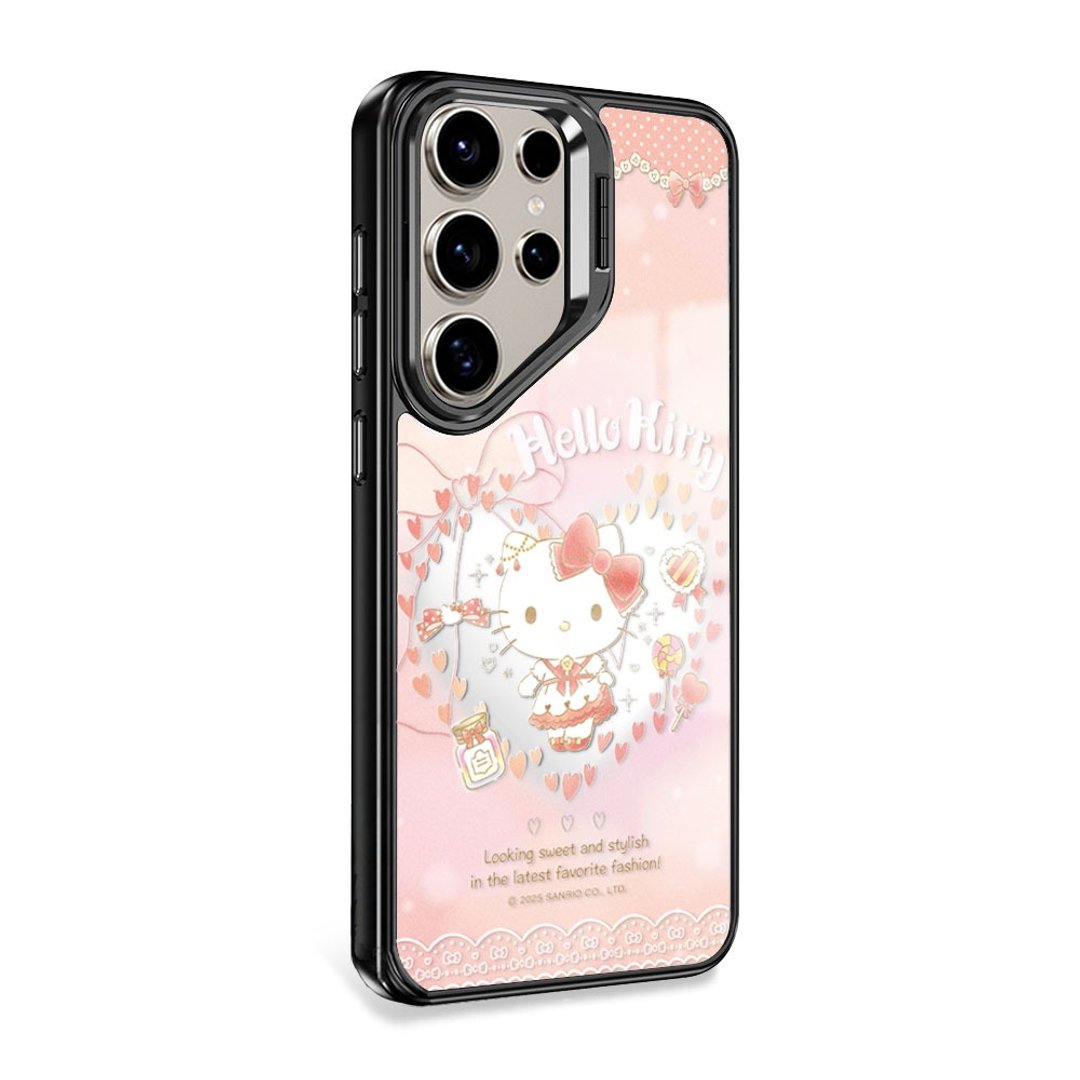 S26/S25/S24/S23 防摔合金框隐形立架镜面磁吸壳 - 甜心凯蒂 - 手机壳/手机套 - 其他材质 多色