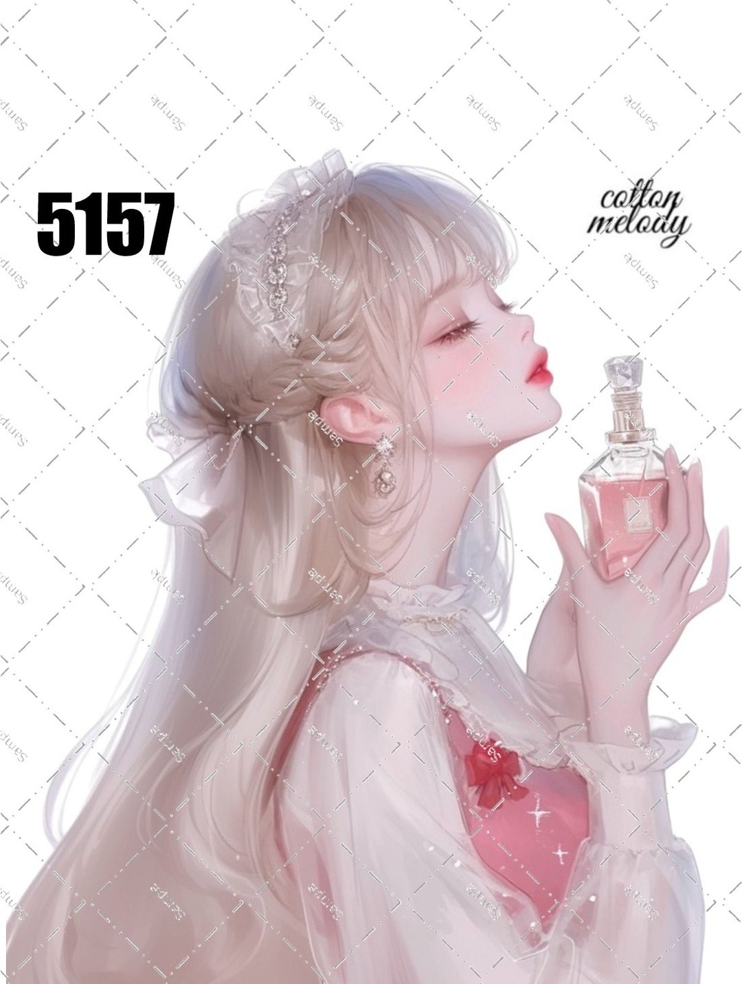 original sticker no.5157 人物贴纸 原创贴纸 原创人物贴纸 装饰贴纸 cotton melody - 贴纸 - 纸 