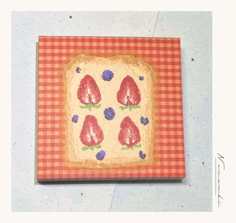 水果吐司迷你便条纸 - 50张入 - 便条纸/标签贴 - 纸 