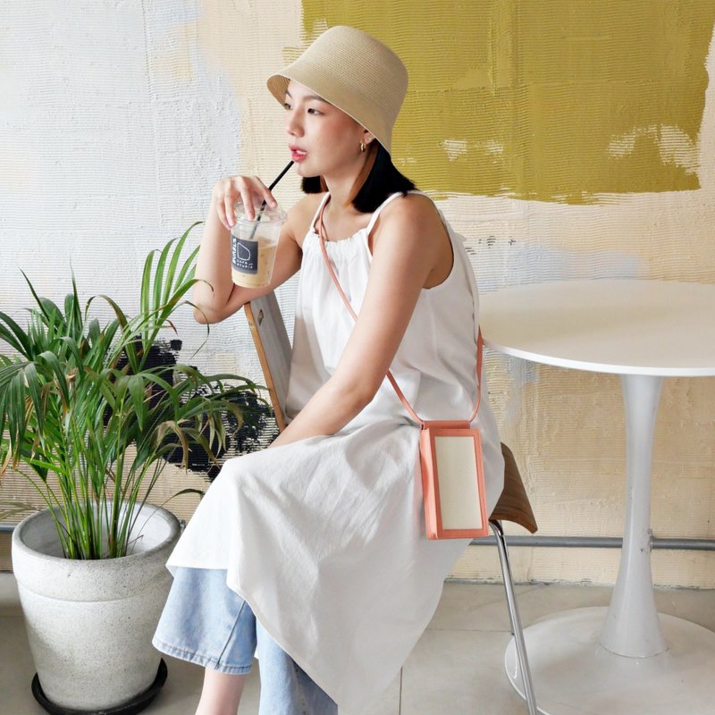 Phone pouch - Salmon - 皮夹/钱包 - 人造皮革 粉红色