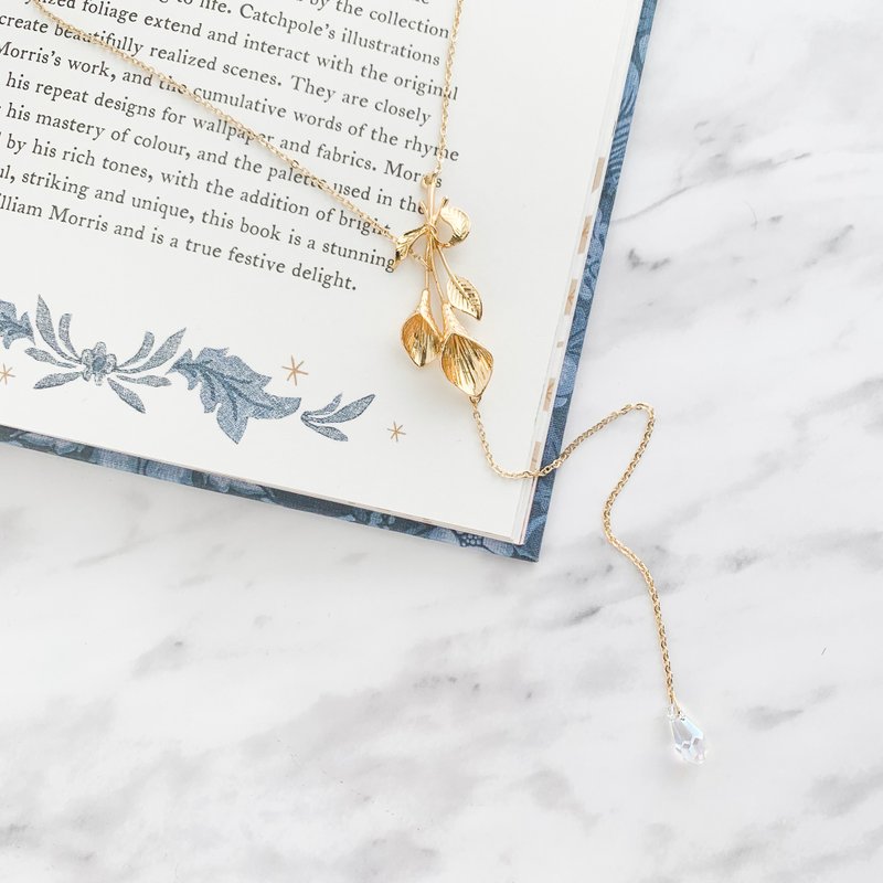 金/ 一束百合花送给你 / 花颈链 SV218G - 项链 - 其他金属 金色