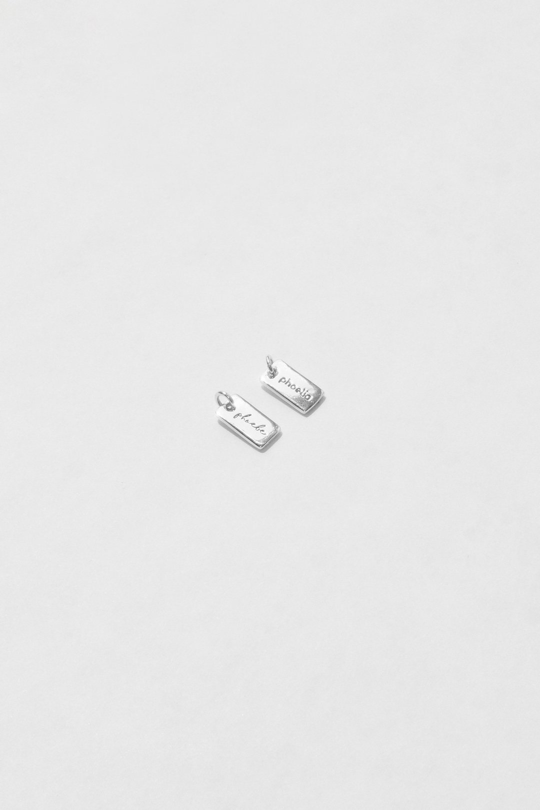 Name Tag Pendant 小片片吊坠 - 项链 - 纯银 银色