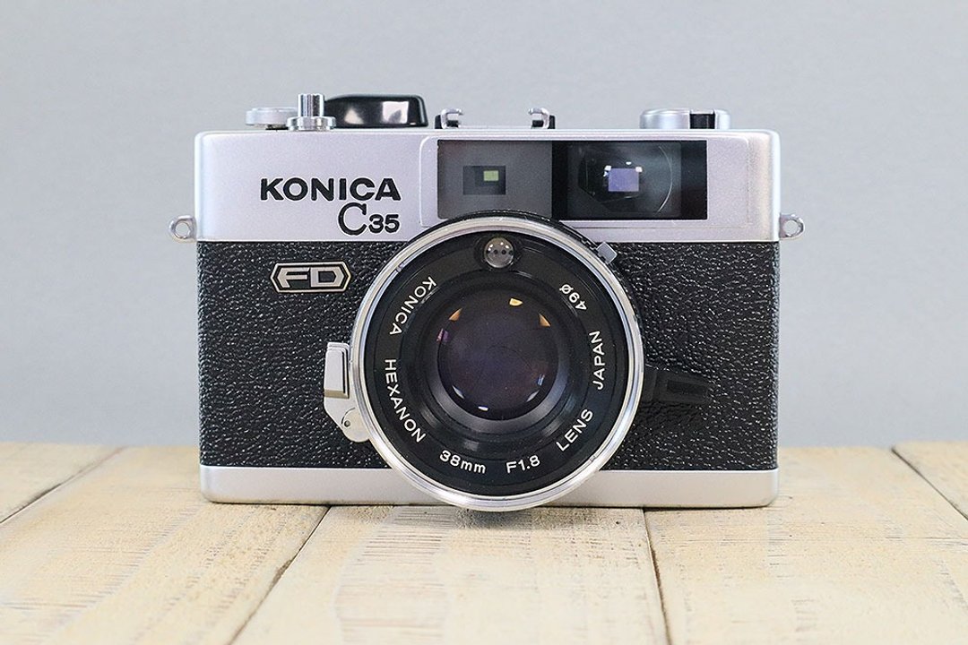【包邮】【功能完备】老式底片相机 Konica C35 FD S/N110805 P123 - 相机 - 其他金属 黑色