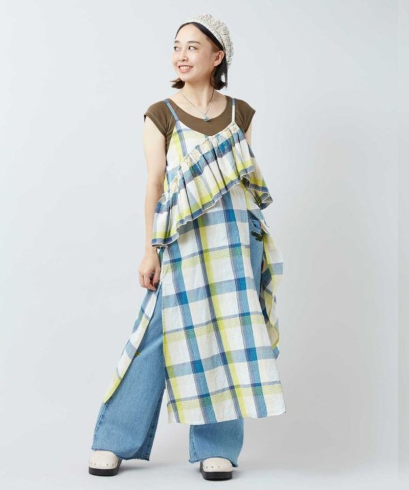 SaibabaEthnique【热门预购】金丝格纹变形洋装 (3 色) IMC-6107 - 洋装/连衣裙 - 其他材质 