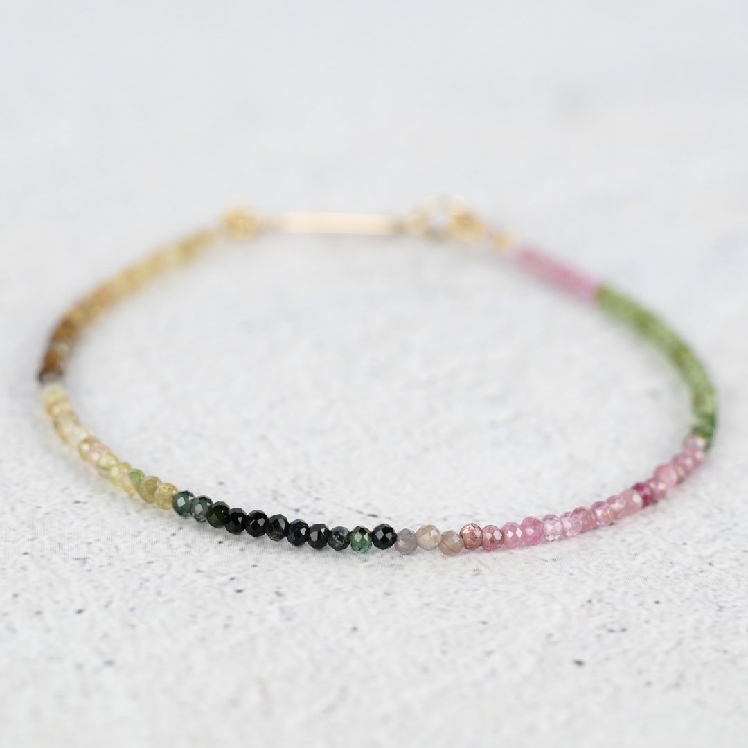 Multi ColorTourmaline  Bracelet - 手链/手环 - 宝石 多色