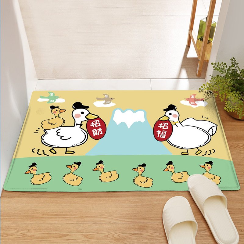 【订制】地毯/仿羊绒/丑萌招财鸭 - 地垫/地毯 - 其他材质 黄色