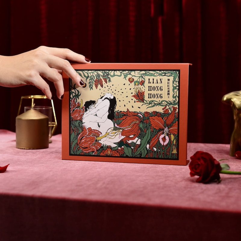 Pinkoi 限量独家脸红组 | 脸红床游牌卡+混打前戏 - 桌游/玩具 - 纸 多色