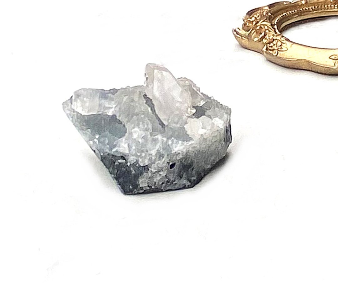 天然原矿钻石x砂糖小鱼眼石 家居 办公室 疗愈 摆件 可消磁小饰品 - 其他 - 水晶 多色